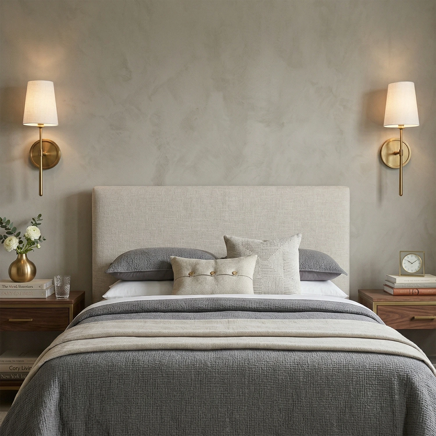 Rhoades Wall Sconce - Elegant Bedroom Symmetrical Lighting | HoaiLamp