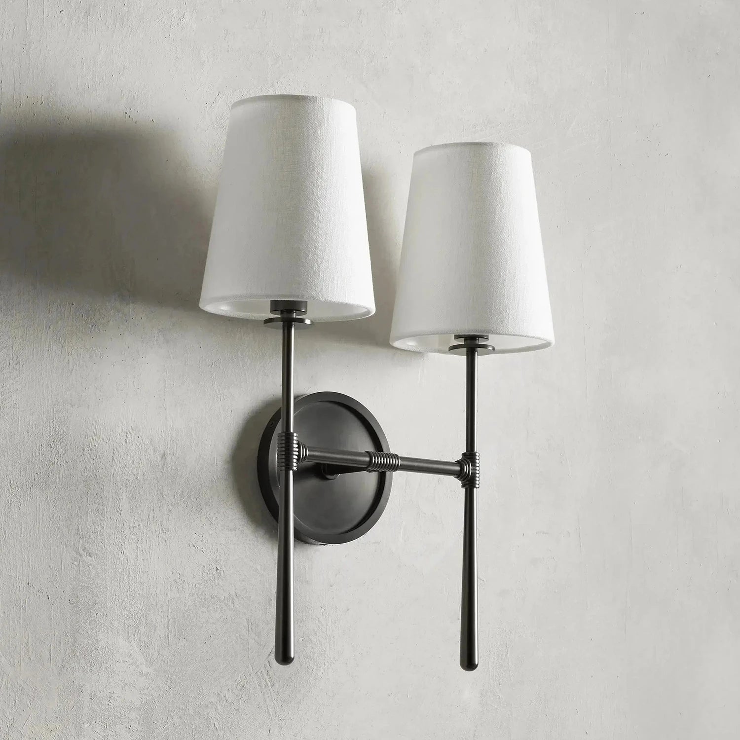 Rhoades Single Wall Sconce - Minimalist Bronze Contrast | HoaiLamp