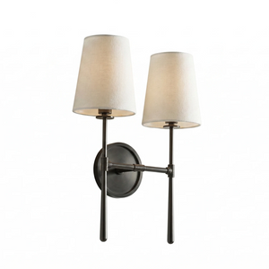 Rhoades 2-Light Wall Sconce - Dark Bronze profile | HoaiLamp