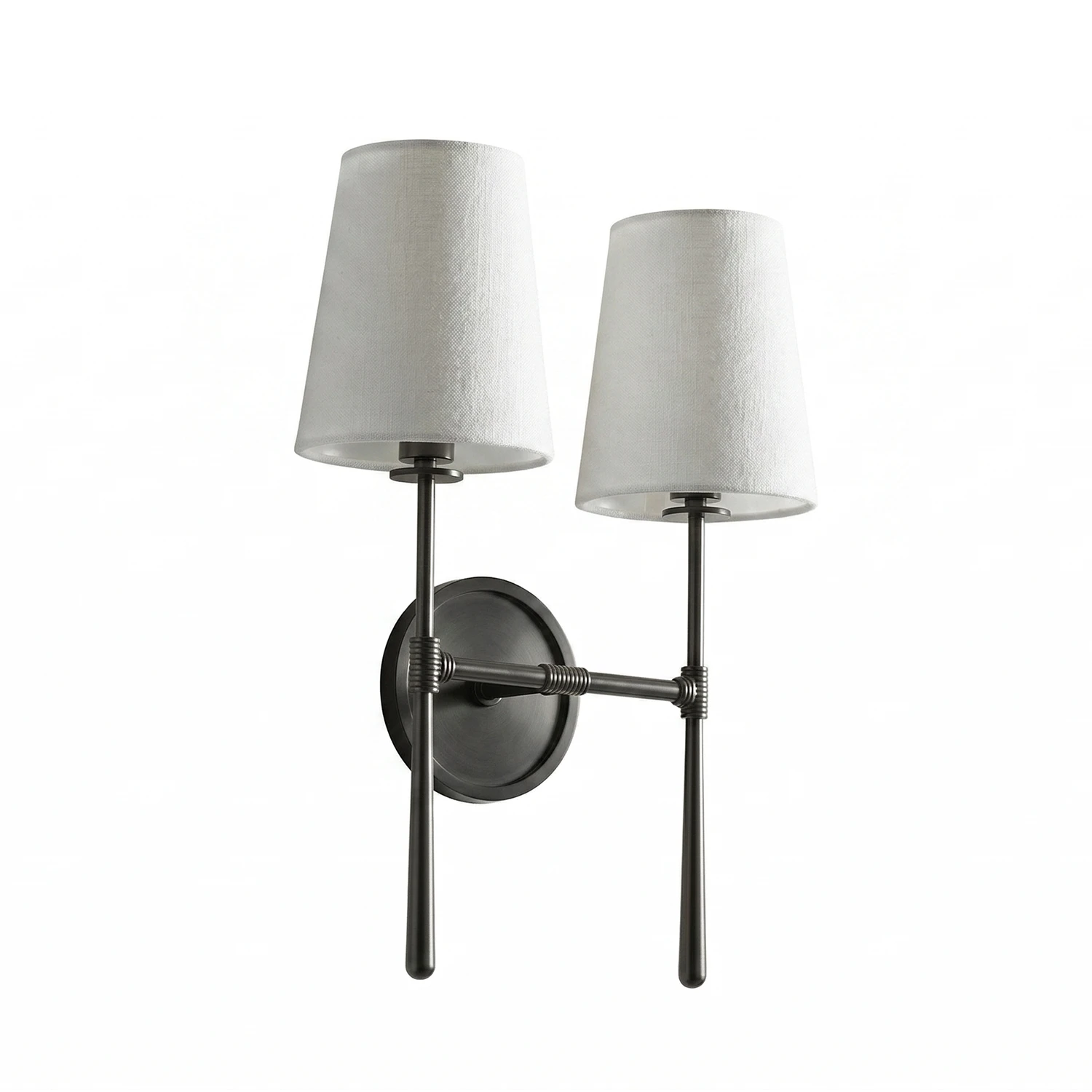 Rhoades 2-Light Wall Sconce - Bronze Finish Studio View | HoaiLamp