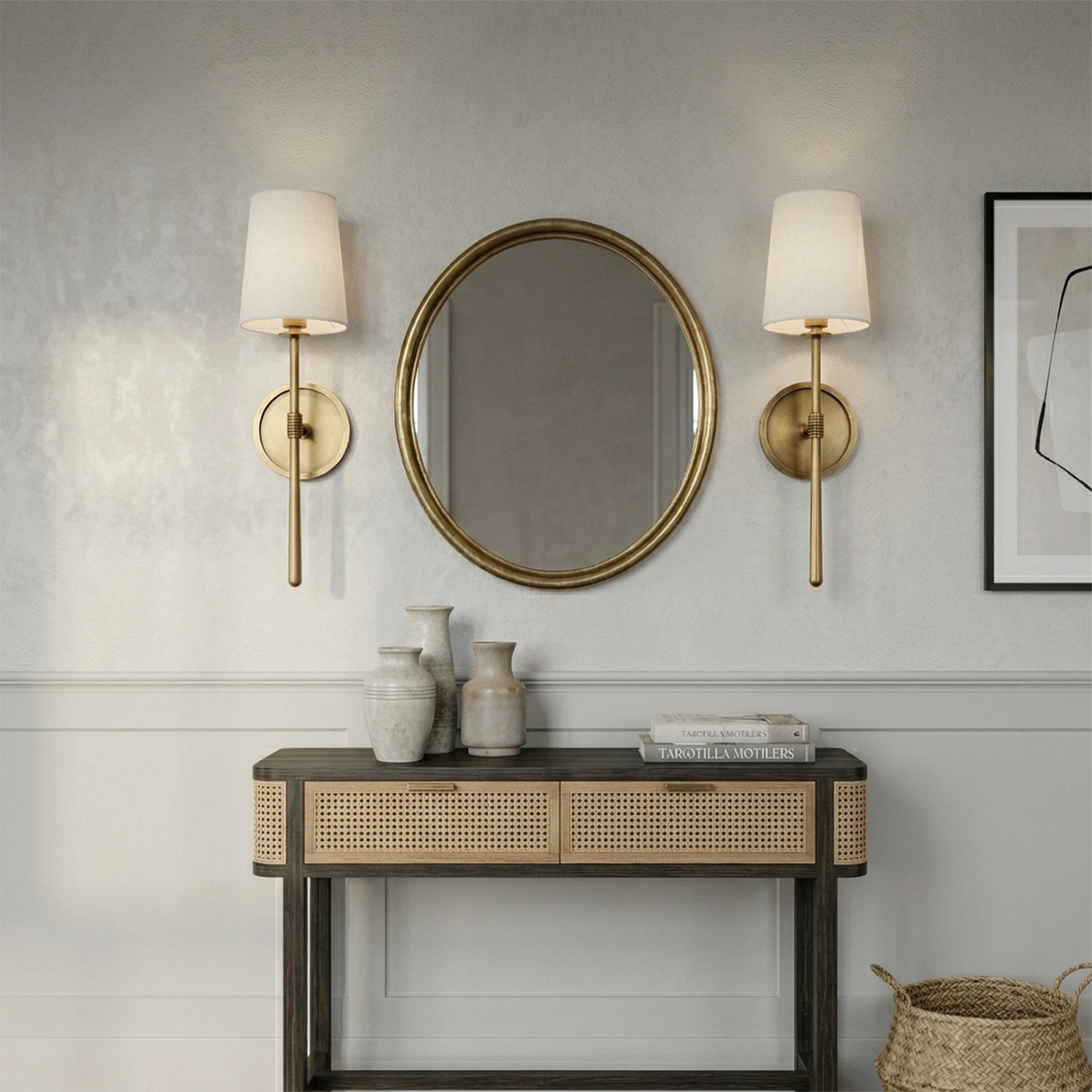 Rhoades Wall Sconce - Modern Hallway Console Pair | HoaiLamp