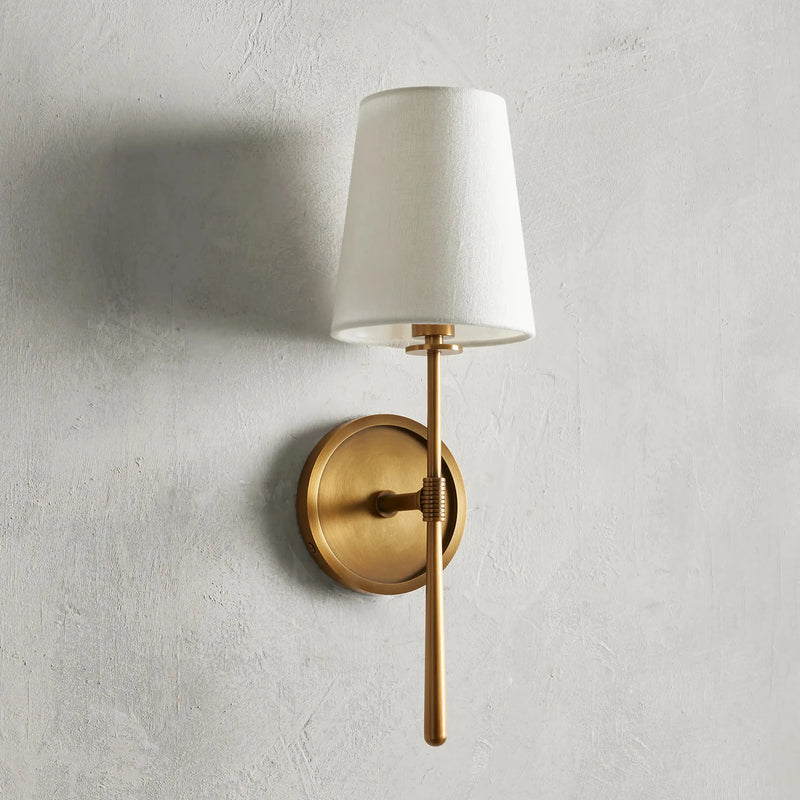Tapered Natural Linen Shade