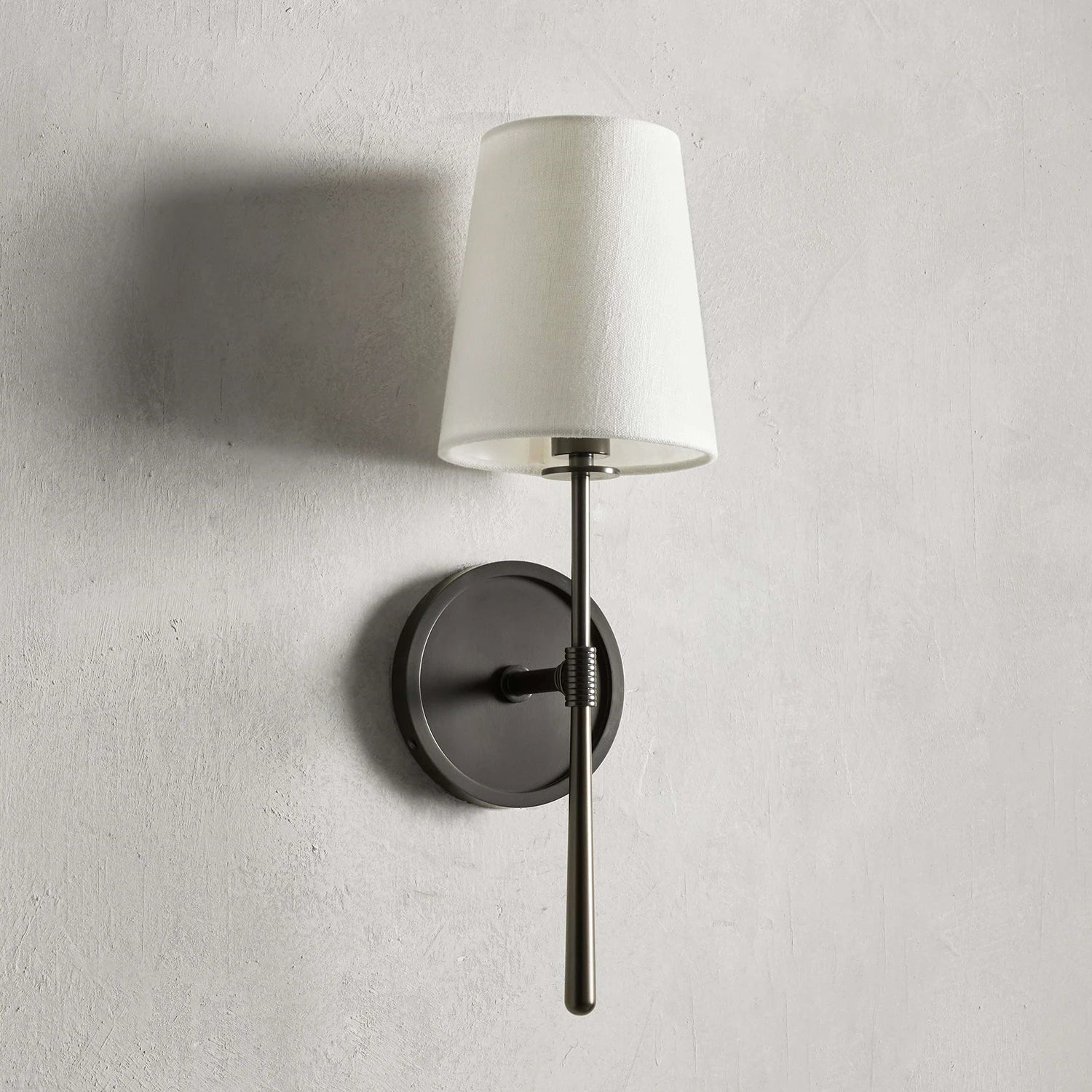Rhoades Single Wall Sconce - Minimalist Bronze Contrast | HoaiLamp