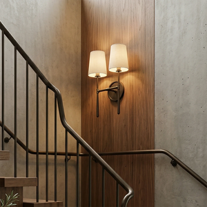 PairRhoades 2-Light Wall Sconce - Industrial Staircase Feature | HoaiLamp