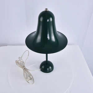Ring Bell Table Lamp - Dark Botanical Green Upper Perspective View SKU | HoaiLamp