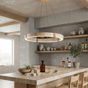 Rectangular Brass Resin LED Wall Lamp - Contemporary Pantry Area Long Wooden Console | HoaiLamp