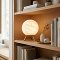 Romy Alabaster Table Lamp - Warm Bookshelf Living Room Vibe | HoaiLamp