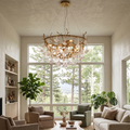 Rosamund Glass Blossom Branch Chandelier