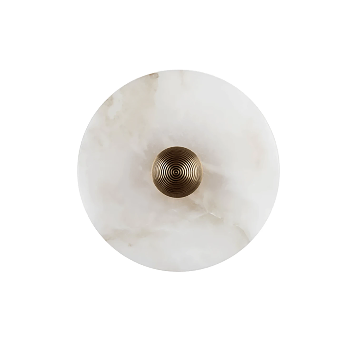 Round Alabaster Wall Lamp - Grand Symmetrical Disc | HoaiLamp