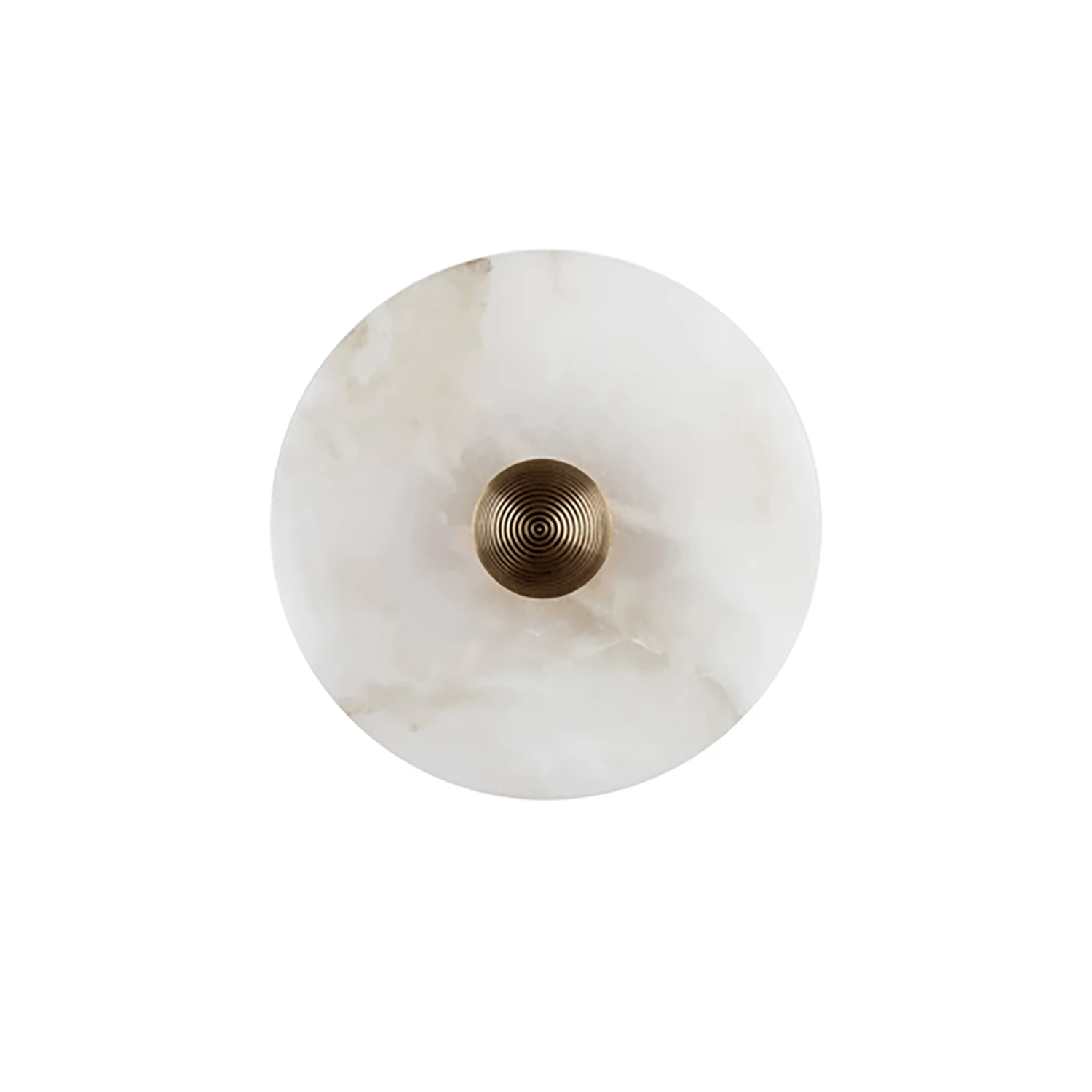 Round Alabaster Wall Lamp - Classic Medium Disc | HoaiLamp