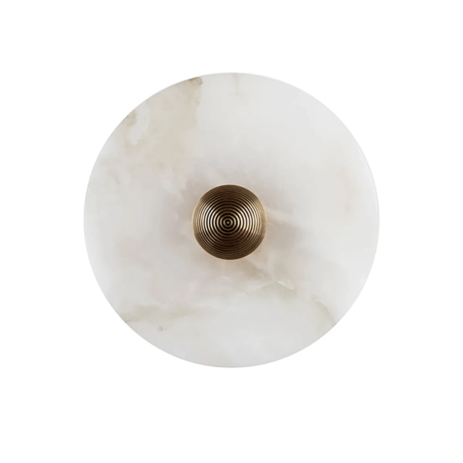 Round Alabaster Wall Lamp - XL Statement Disc | HoaiLamp