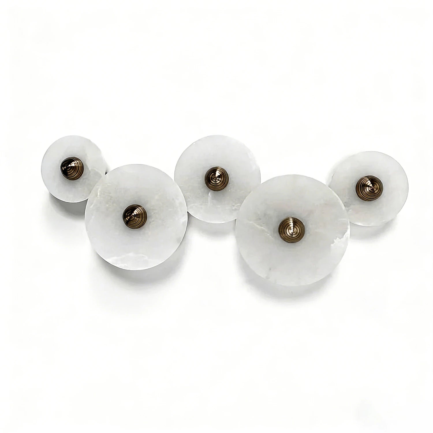 Round Alabaster Wall Lamp - Horizontal Dynamic Cluster | HoaiLamp