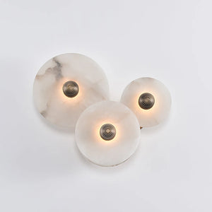 Round Alabaster Wall Lamp - Versatile Modular Cluster | HoaiLamp