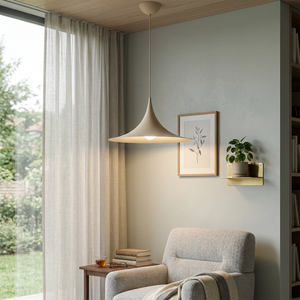 Sami Trumpet Pendant Light - Cozy Window Armchair Reading Nook Lounge | HoaiLamp