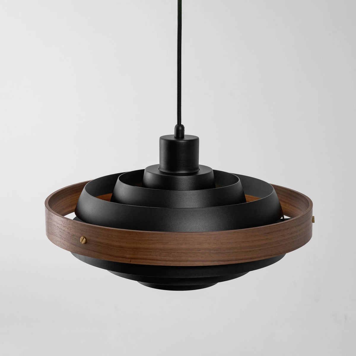 Saturno Tiered Ring Pendant Light - White Background Isolated View | HoaiLamp