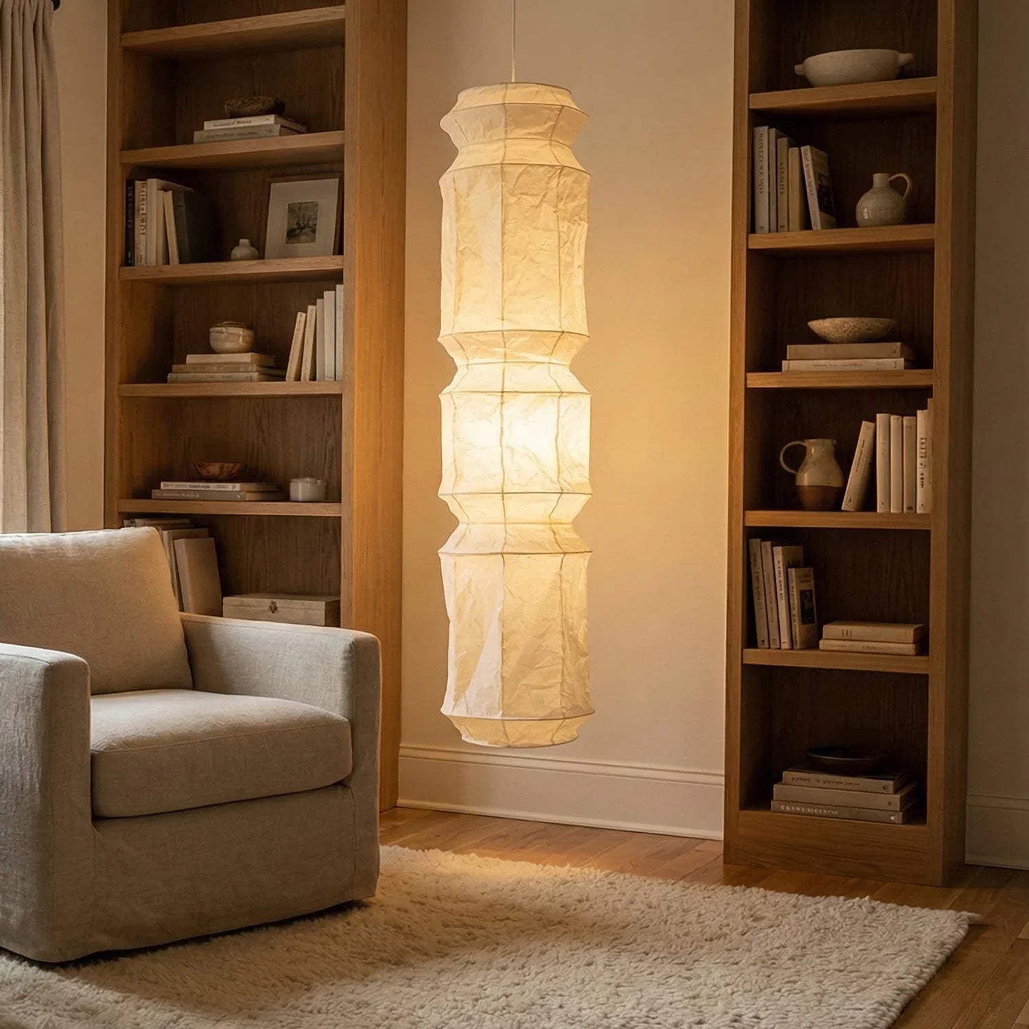 Akari Segmented Long Column L6 Pendant Light