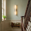 Selene Alabaster Column Sconce