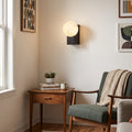 Selene Alabaster Orb Wall Sconce