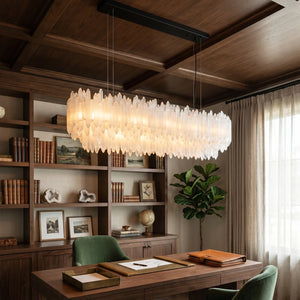 Montfaucon Linear Chandelier - Sophisticated Office Light with Anti-Corrosion Finish | HoaiLamp