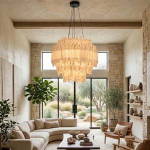 Montfaucon Round Chandelier - Architectural Profile for Modern Sanctuary | HoaiLamp