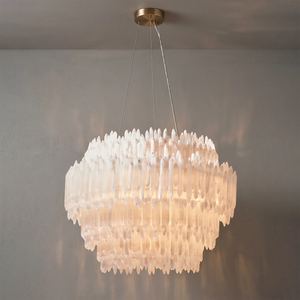 Montfaucon Round Chandelier - Art Deco Brass Elegance for Luxury Living Rooms | HoaiLamp