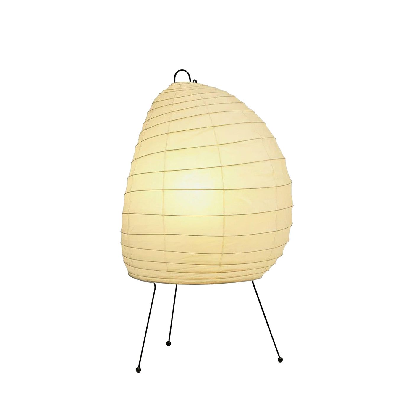 Semi Oval Shape Paper 1N Table Lamp