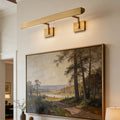 Talbot Soft-Glow Picture Light - Antique Brass Oversized Artwork Lighting | HoaiLamp