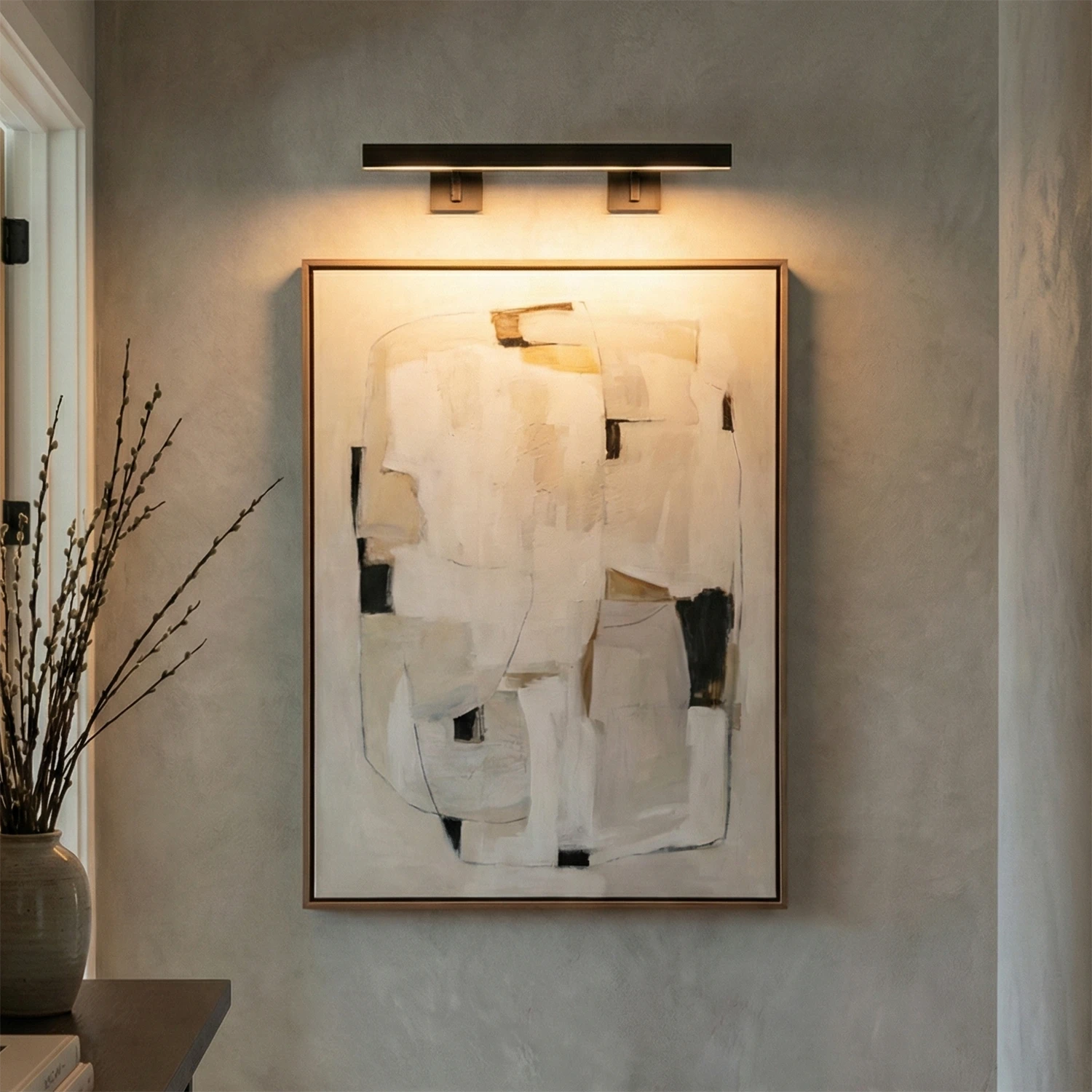 Talbot Soft-Glow Picture Light - Contemporary Abstract Artwork Accent | HoaiLamp