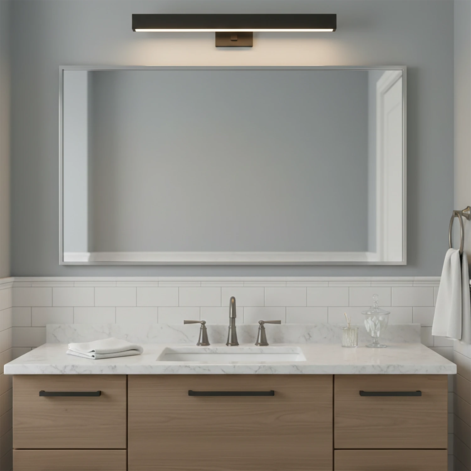 Talbot Soft-Glow Picture Light - Modern Bathroom Vanity Mirror Over Light | HoaiLamp