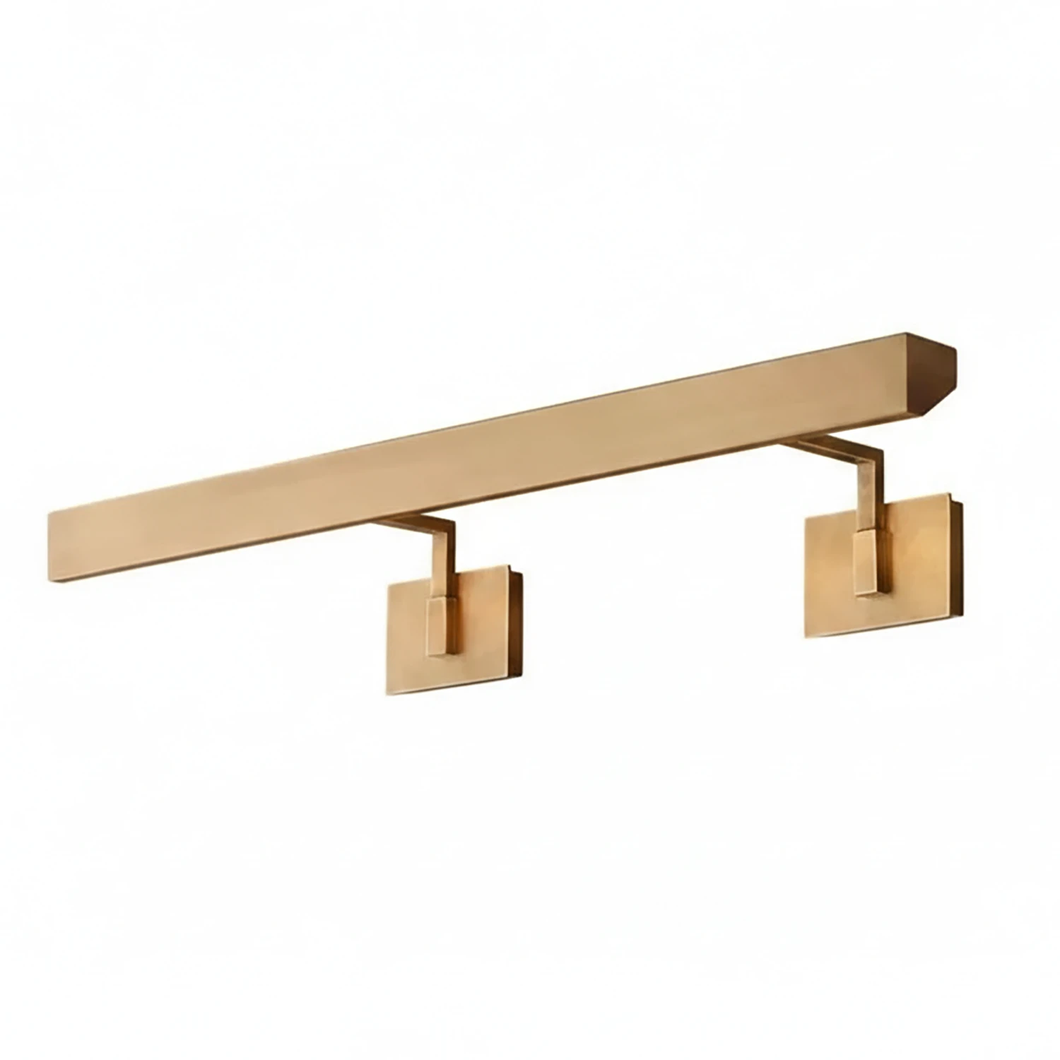 Talbot Soft-Glow Picture Light - Contemporary Satin Nickel Double Bracket Glow | HoaiLamp