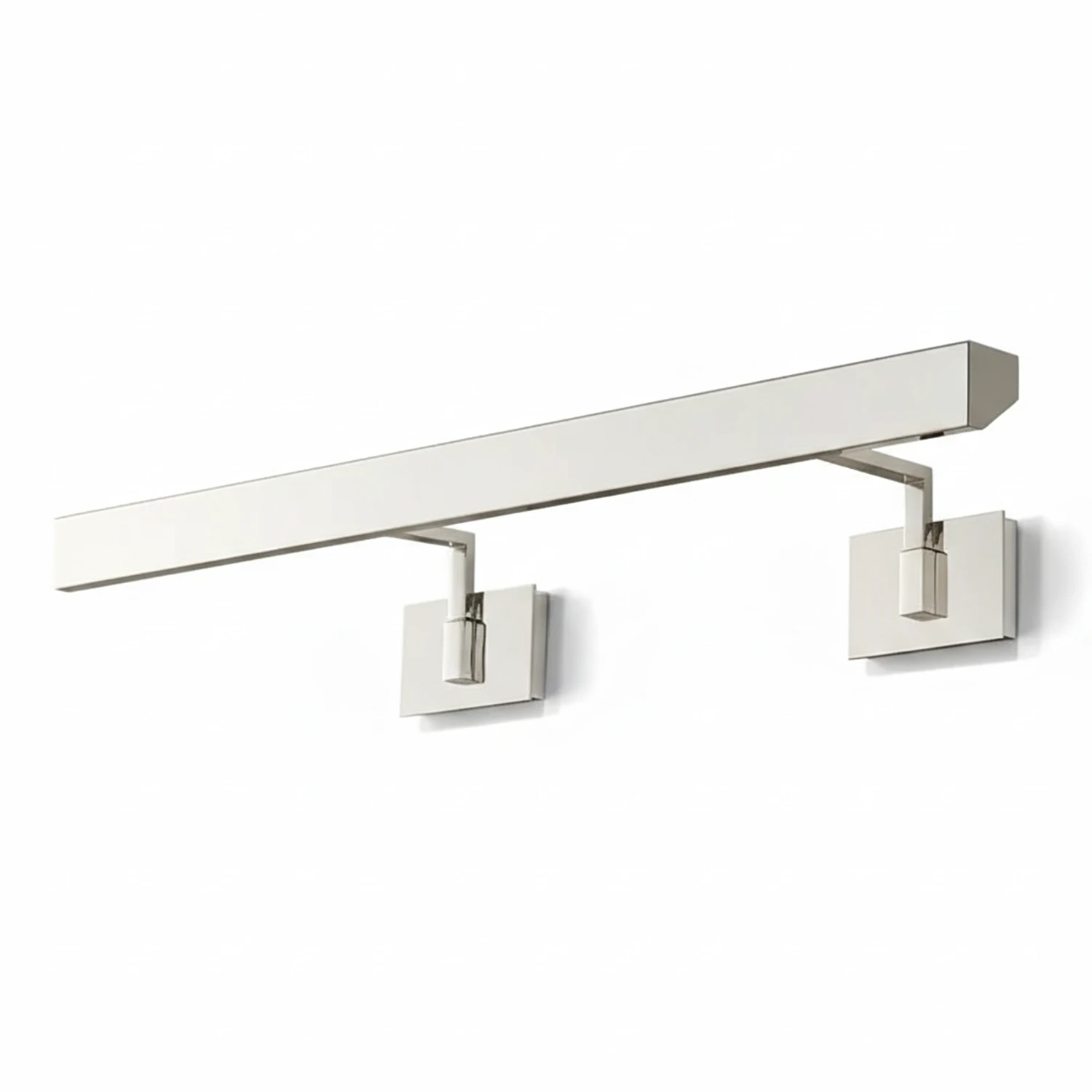 Talbot Soft-Glow Picture Light - Studio Satin Nickel Dual Bracket Oversized | HoaiLamp