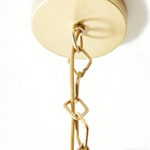 Tiered Capiz Wavecrest Chandelier - Precision Brass Ceiling Canopy | HoaiLamp