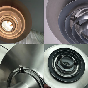 Tiered Dish-Shaped Disc Pendant - Multi-Angle Internal Reflection Study | HoaiLamp