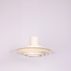 Tiered Dish-Shaped Disc Pendant - Ivory Sand Warm Diffusion Effect | HoaiLamp