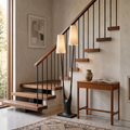 Torvald Twin-Stem Brass Floor Lamp