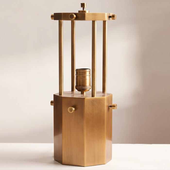 The slim brass-tone frame that holds the Tramonto's glass panels.
