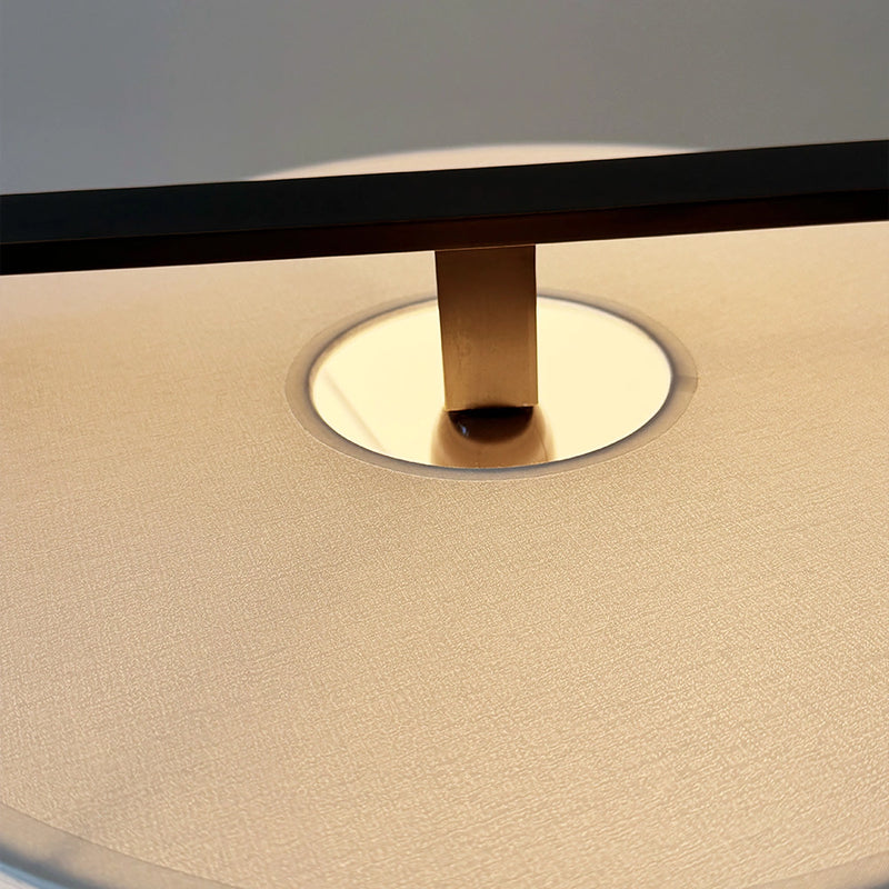 Textured Watercolor Paper Shade with Bottom Diffuser
