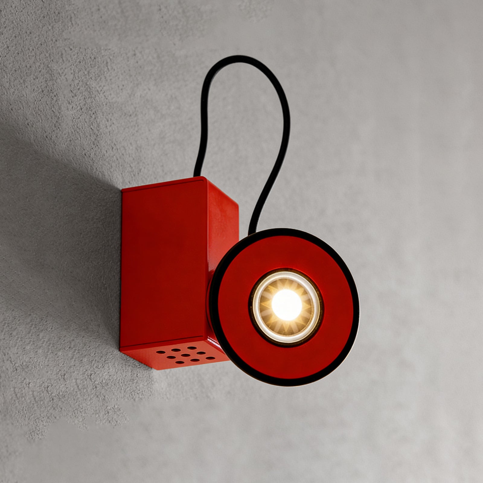 Vintage Fun Lamp - Racing Red Accent Radiance | HoaiLamp