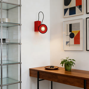 Vintage Fun Lamp - Minimalist Walnut Bureau Glow | HoaiLamp