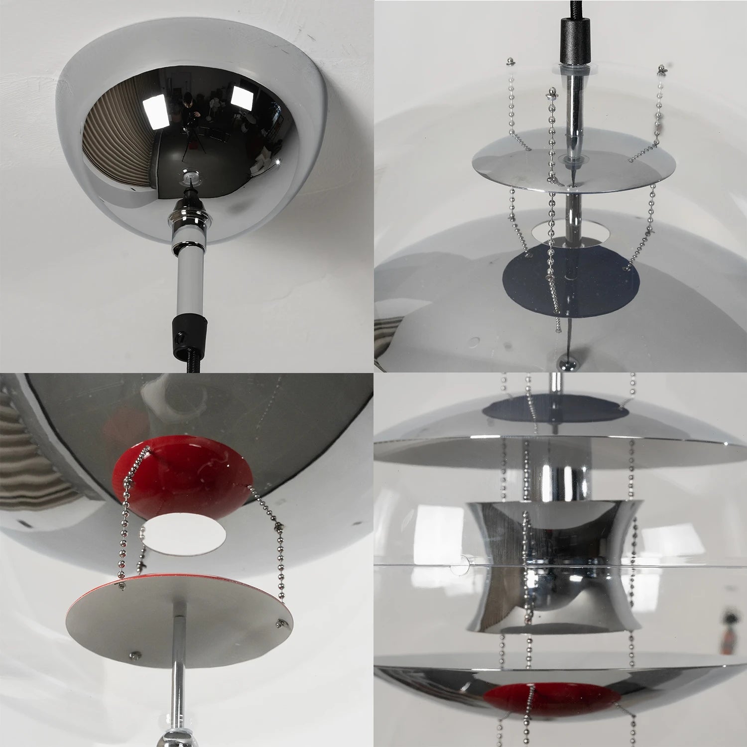 VP Globe Pendant Lamp - 4-in-1 Multi-Angle Hardware Finish Texture Details | HoaiLamp