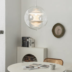 VP Globe Pendant Lamp - Cozy Cream Eatery Round Table Residential Lifestyle | HoaiLamp