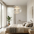 VP Globe Pendant Lamp - Cozy Minimalist Bedroom Organic Wooden Bed Palette | HoaiLamp
