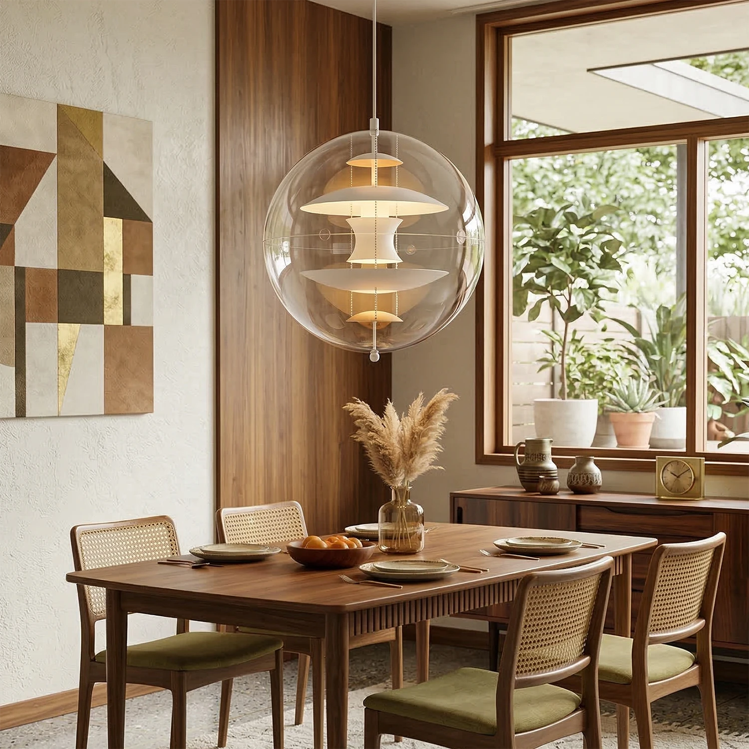 VP Globe Pendant Lamp - Mid-Century Modern Dining Room Timber Suite Aesthetic | HoaiLamp