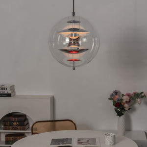 VP Globe Pendant Lamp - Scandinavian Dining Area Rattan Chair Round Timber Table | HoaiLamp