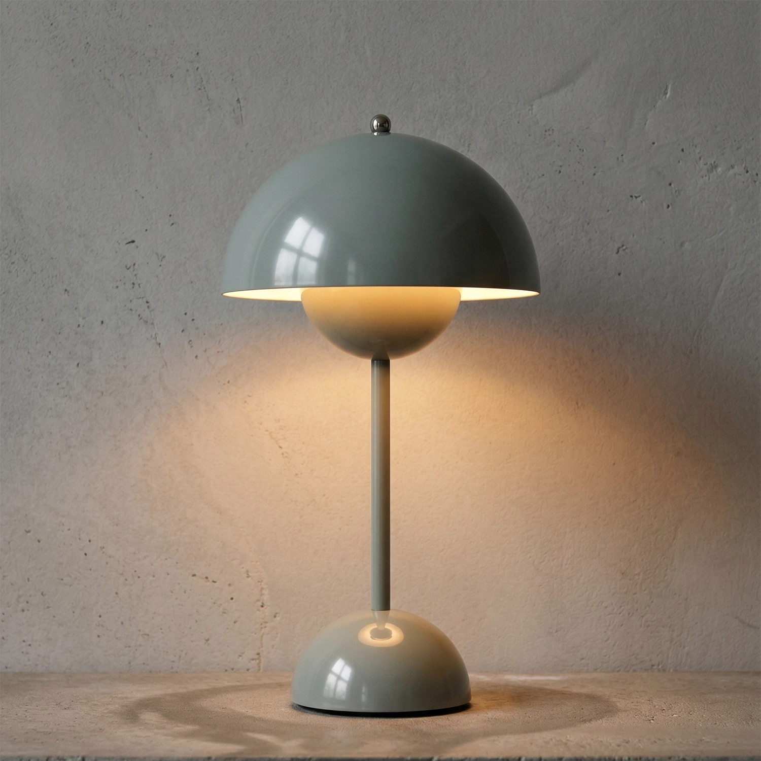 vp3 Table Lamp - Modern Cement Slate Grey Sophisticated Matte Monochrome | HoaiLamp