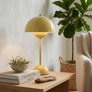 vp3 Table Lamp - Pale Butter Cream Bohemian Living Room Botanical Corner | HoaiLamp
