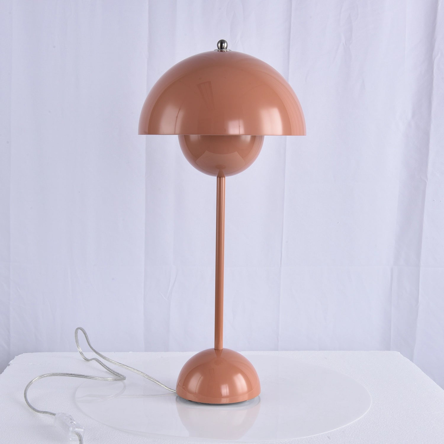 vp3 Table Lamp - Pastel Coral Peach Elegant Table Top Studio SKU | HoaiLamp