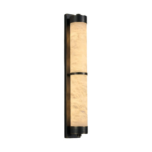 VUUE Cylindra Alabaster Brass Wall Light - Studio White Background Matte Black | HoaiLamp
