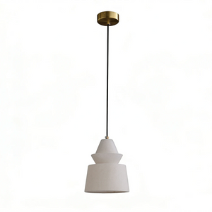 White Alabaster Pendant Light - Minimalist Studio Profile | HoaiLamp
